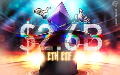 Ether ETF net inflows hit $2.6B in December  